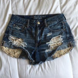 American Eagle Hi Rise Festival Shorts